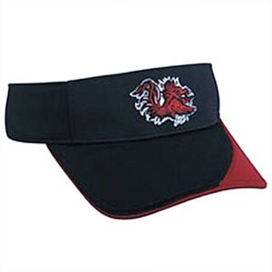 South Carolina Gamecocks Visor Black Garnet Red OC Sports Cap Hat NCAA NEW NWT